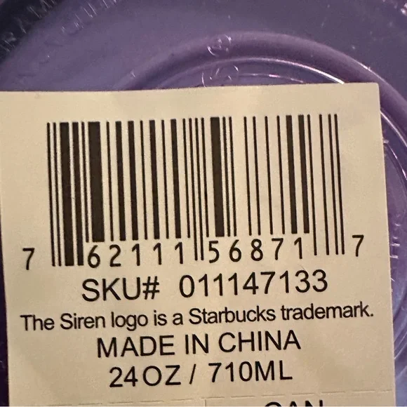 Starbucks 2023 Holiday Purple Lavender Gradient Studded Tumbler set